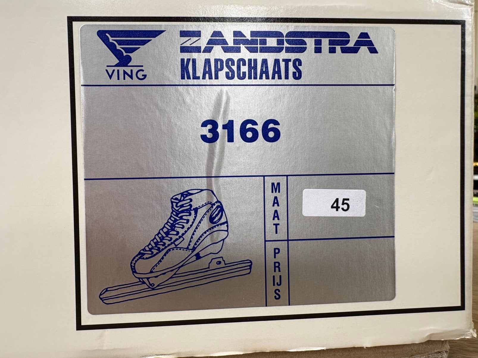 Zanstra klapschaats, Sport en Fitness, Klapschaats, Zandstra, Ophalen of Verzenden, Zo goed als nieuw