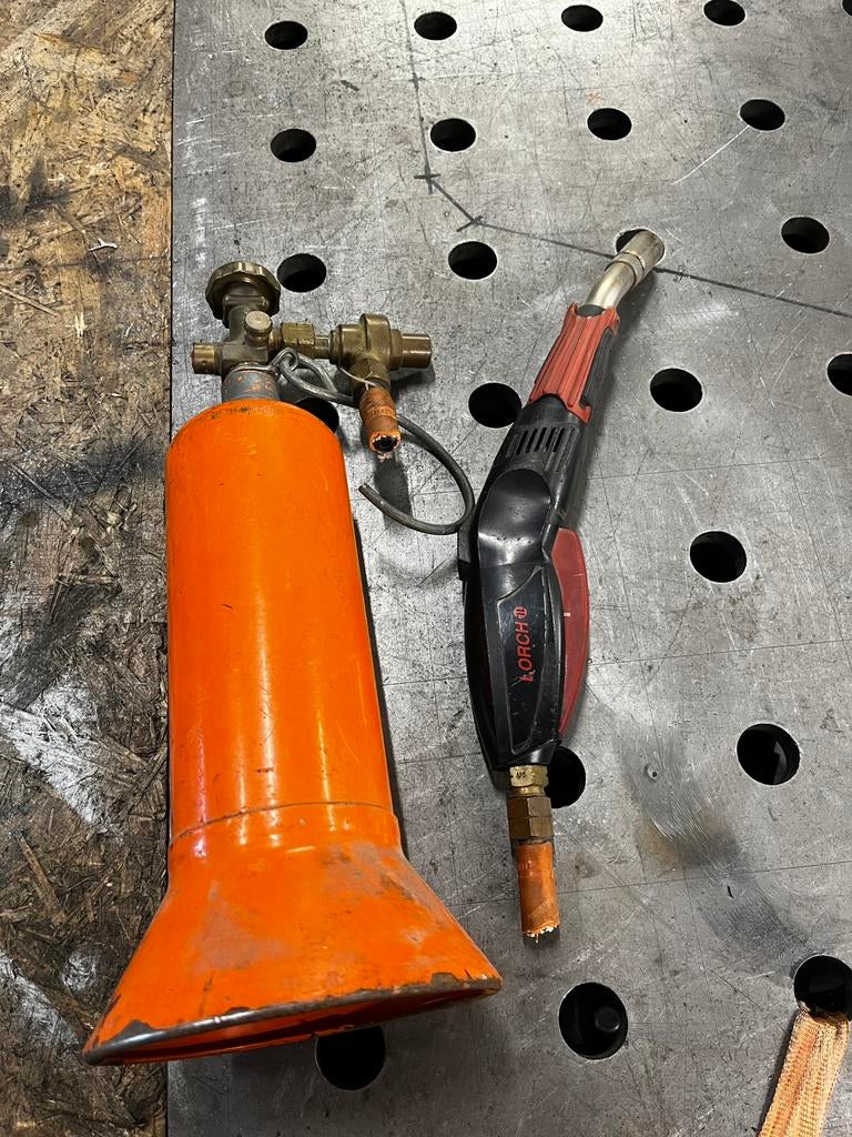 Karweiflesje met lorch toorts, Ophalen of Verzenden, Zo goed als nieuw, 250 ampère of meer, Tig
