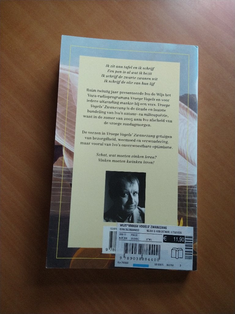 Wijs, Ivo de Vroege Vogels' Zwanezang. Verzen uit het Vara, Boeken, Ophalen of Verzenden, Zo goed als nieuw