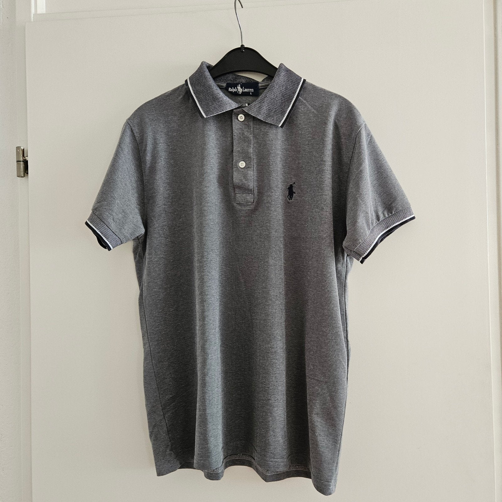 Stijlvolle Ralph Lauren Polo - Maat L - Grijs, Kleding | Heren, Polo's, Maat 52/54 (L), Verzenden, Ralph Lauren, Zo goed als nieuw