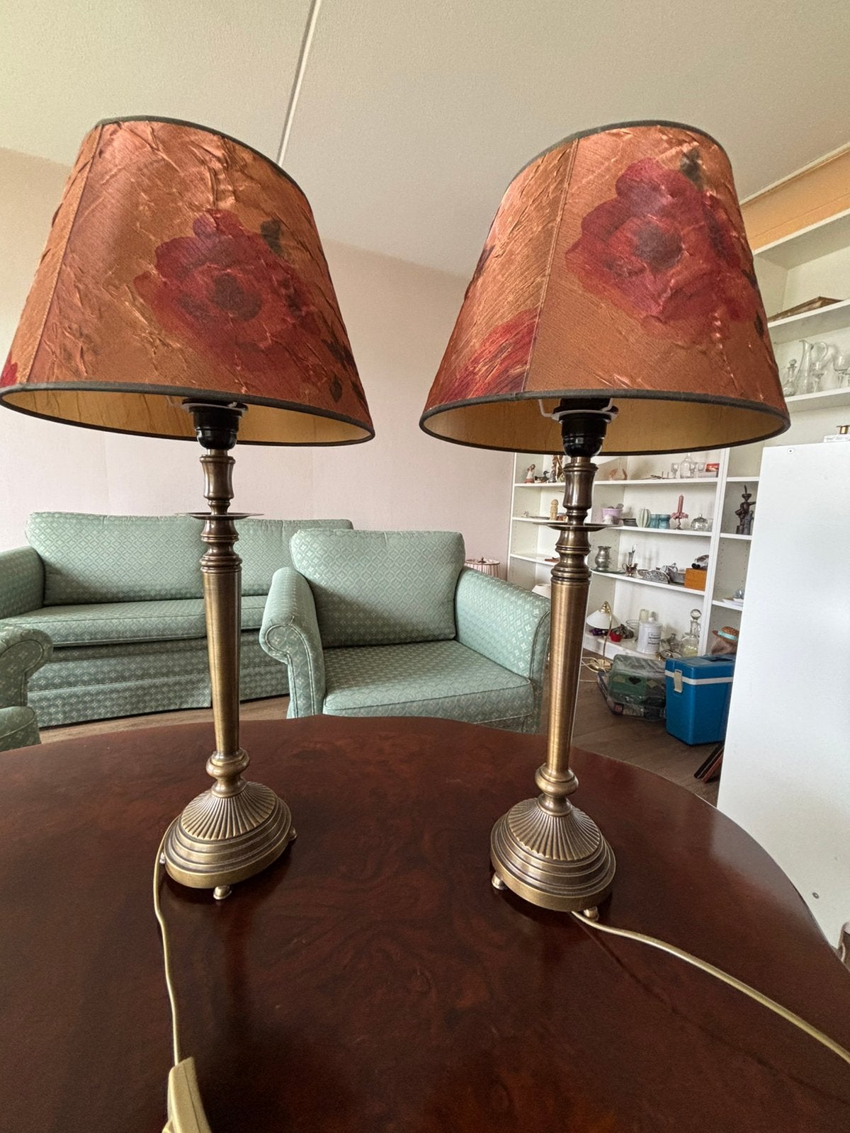 2 prachtige klassieke lampen van metaal, Ophalen, Zo goed als nieuw, Metaal