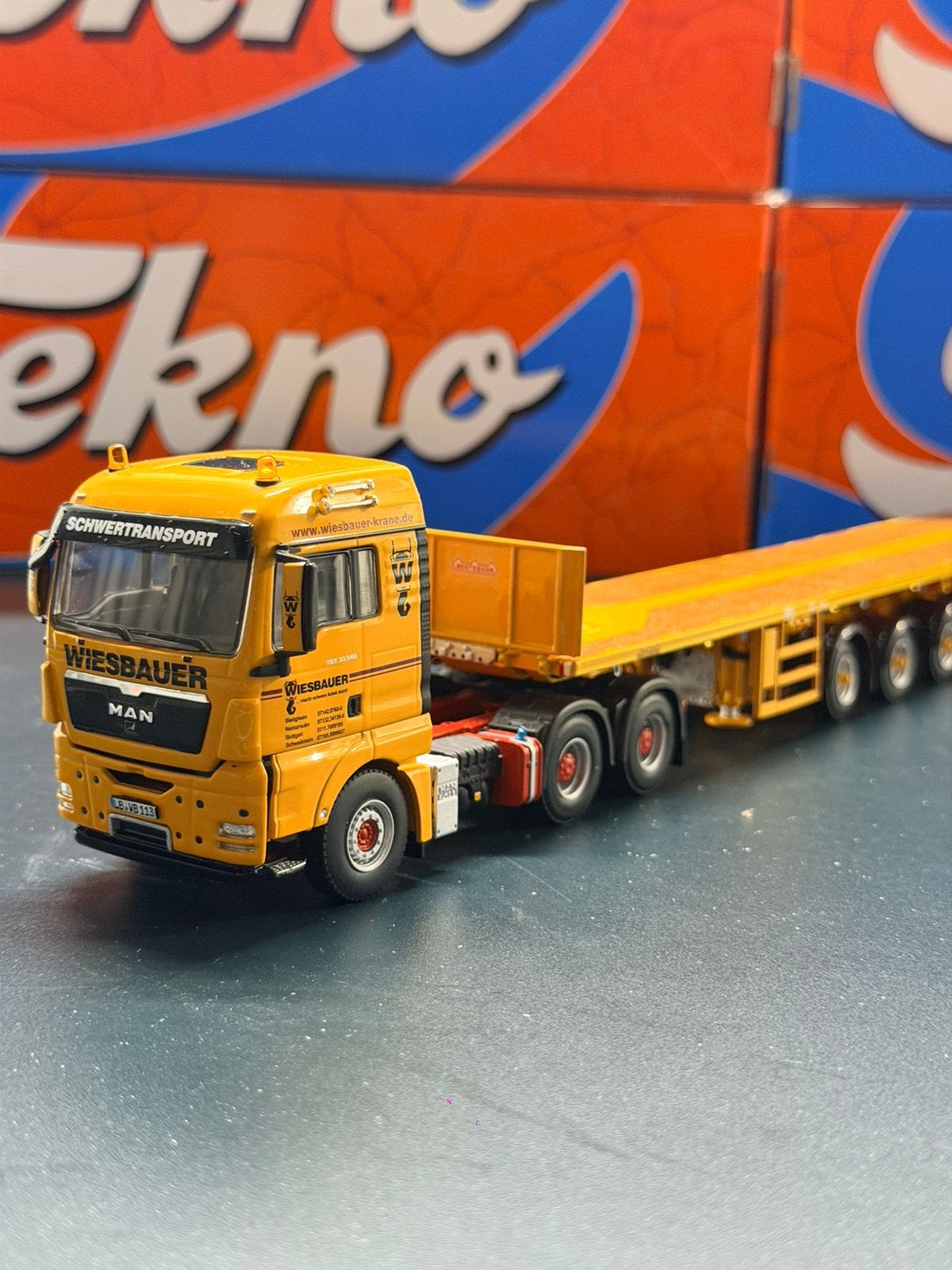 WSI Wiesbauer MAN TGX, Ophalen of Verzenden, Zo goed als nieuw, Bus of Vrachtwagen, Wsi