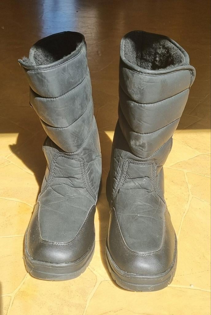 Winterlaarzen maat 44 met spikes, 1x gedragen, Kleding | Heren, Schoenen, Ophalen, Onbekend, Zwart, Boots