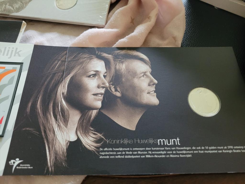 koning en koningin huwelijk, Ophalen of Verzenden, Nederland, Munten