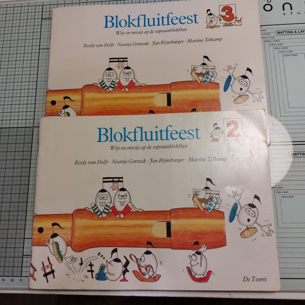 2 blokfluit lesboeken, nr 2 en 3, Ophalen of Verzenden, Zo goed als nieuw, Overige niveaus, Nederlands