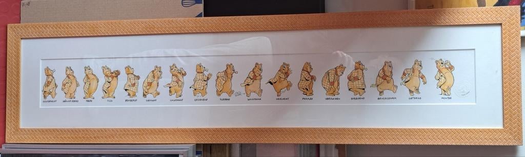 Stemmingen van heer Bommel ingelijst, Ophalen, 100 tot 125 cm, Minder dan 50 cm, Print