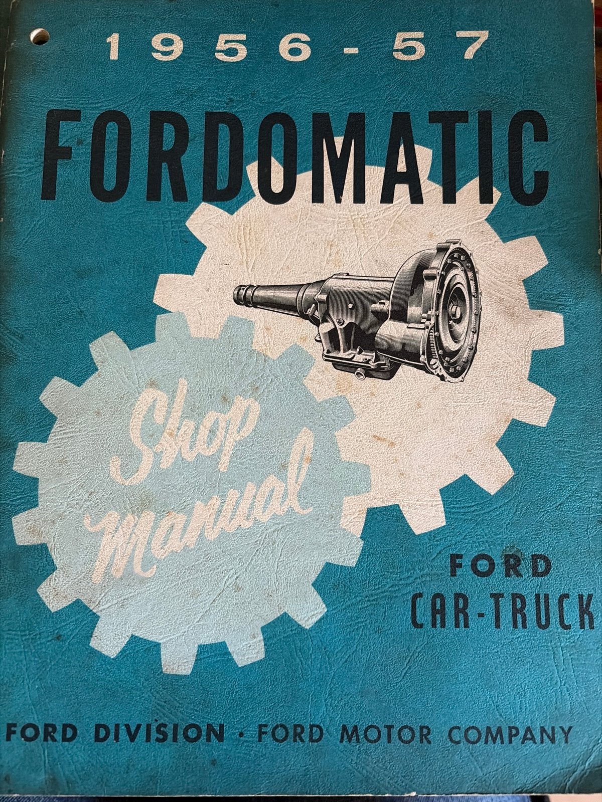 Fordomatic Shop Manual 1956-57 Ford Cars, Thunderbird, Truck, Ophalen of Verzenden