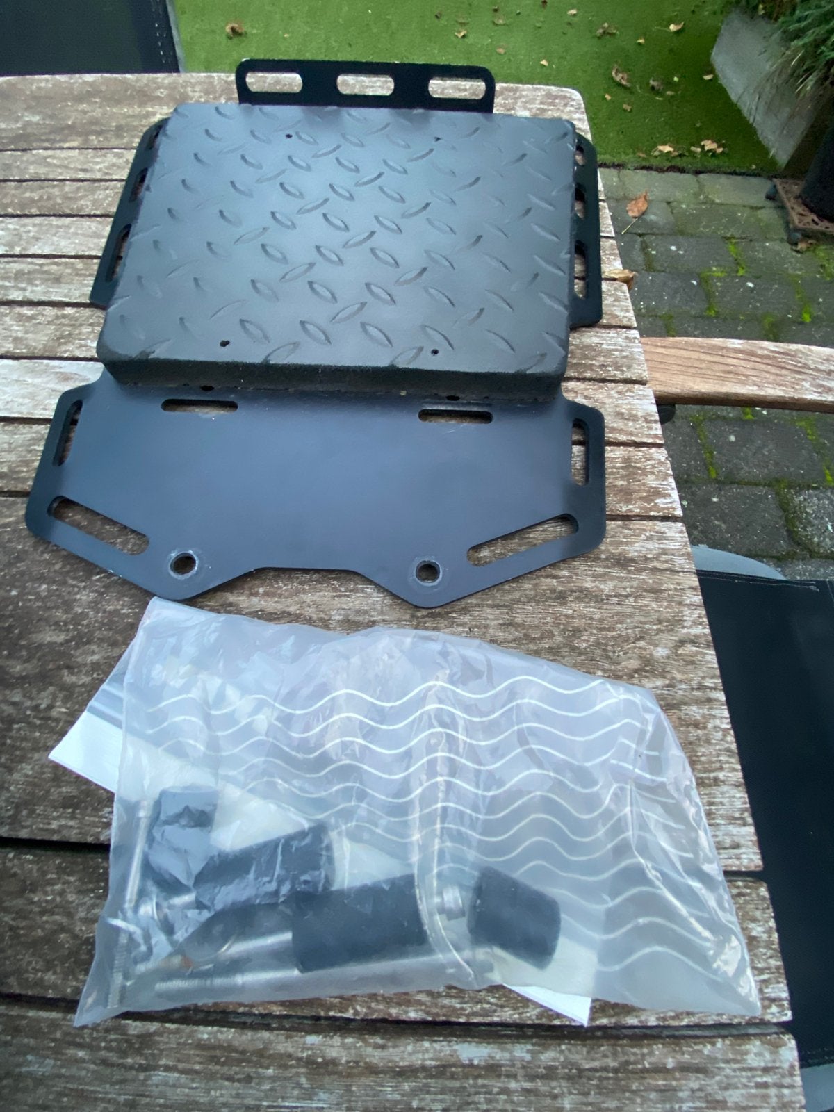 Bagageplaat rek BMW 1200 GS. Komt ipv buddyzit., Motoren, Ophalen of Verzenden