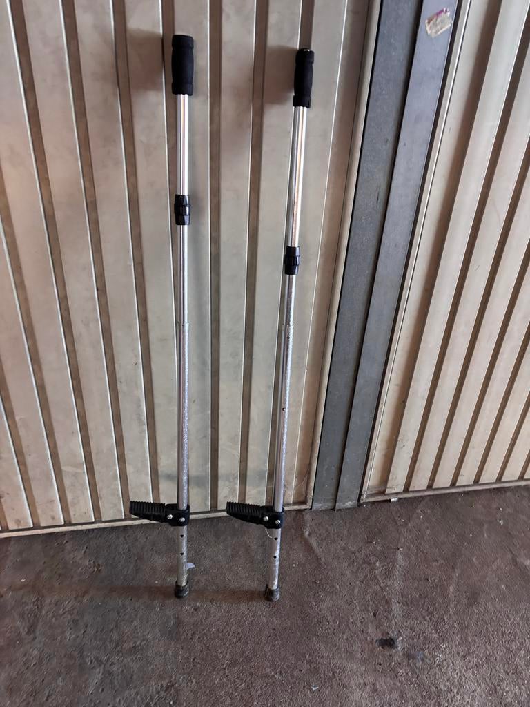 Stelten - Aluminium en Houten Stelten Set, Ophalen, Gebruikt, Jongen of Meisje