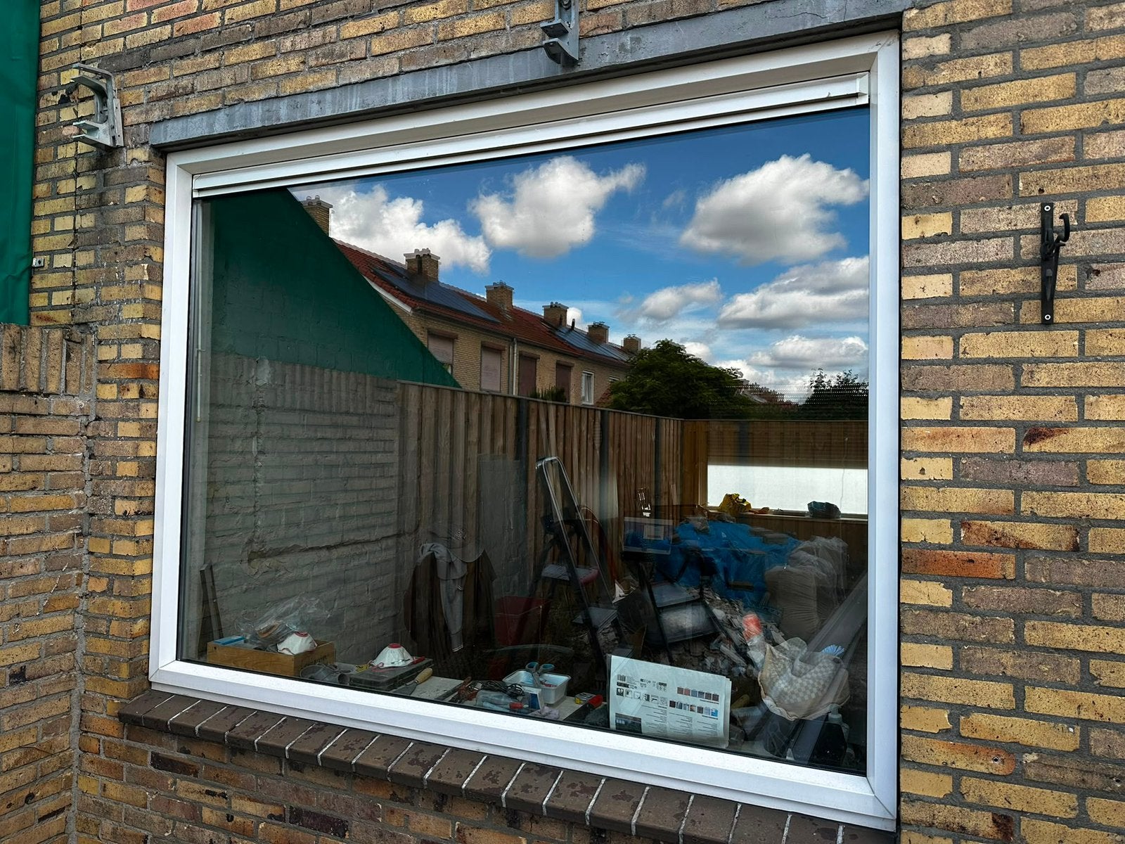 Aluminium kozijn met dubbel glas, Raamkozijn, Aluminium, Zo goed als nieuw, Ophalen