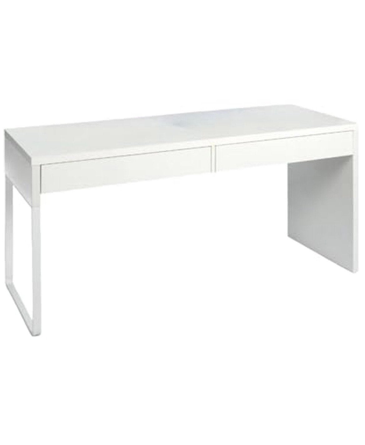 Modern wit bureau met lades, Ophalen, Gebruikt, Met lades, Spaanplaat of MDF