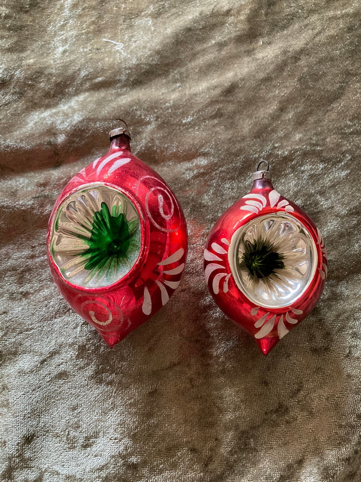 Set oude kerstballen, Ophalen of Verzenden, Gebruikt