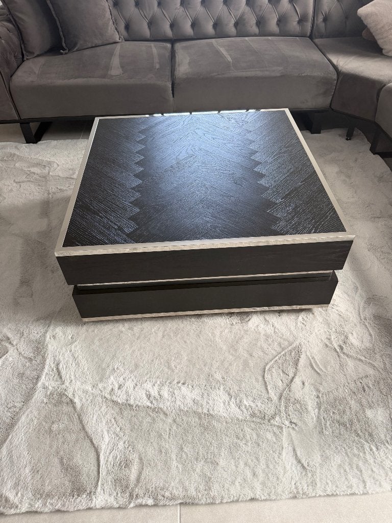 Salontafel, Ophalen, 50 – 75, Zo goed als nieuw, Rechthoekig