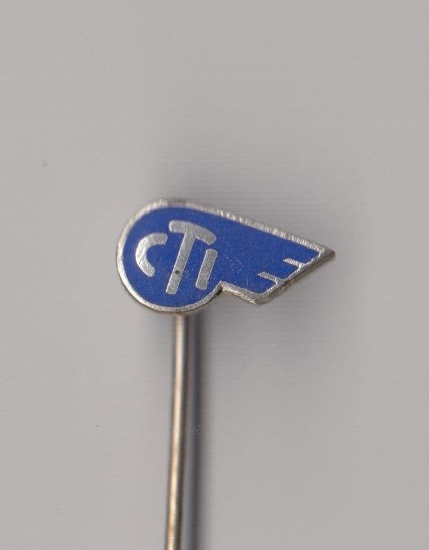CTI Luchtreizen emaille speldje, Verzamelen, Luchtvaart en Vliegtuigspotten, Niet vindbaar, Niet vindbaar, Zo goed als nieuw, Patch, Badge of Embleem