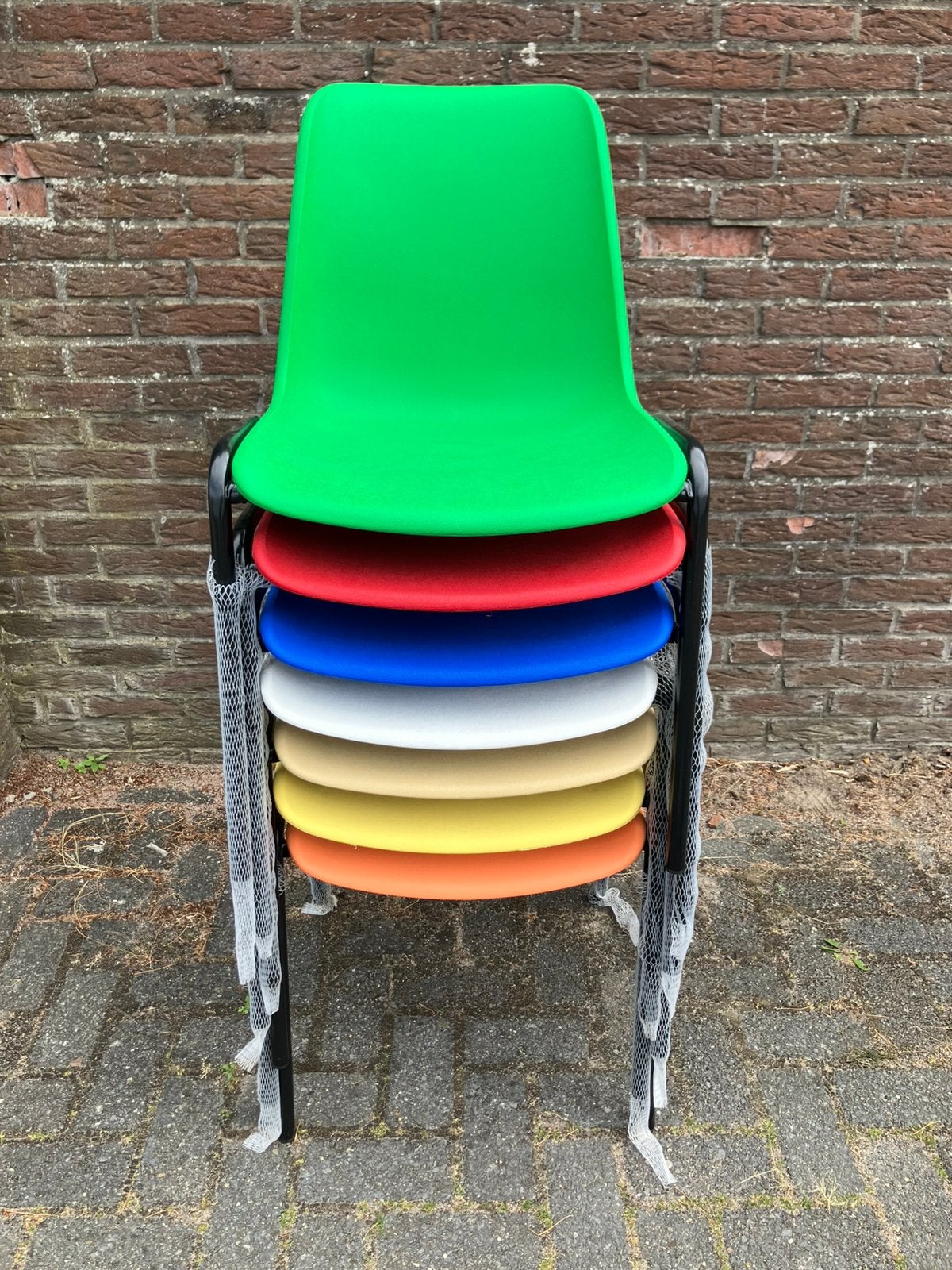 Nieuw stapelbare stoelen kantinestoelen stapelstoelen, Ophalen, Nieuw, Metaal, Vijf, Zes of meer stoelen