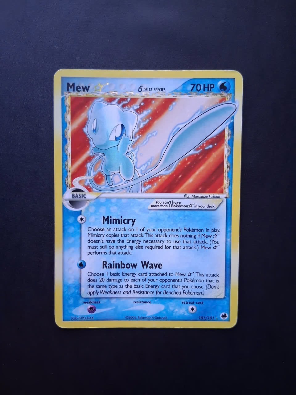 Mew Gold star DF101, Ophalen of Verzenden, Gebruikt, Losse kaart