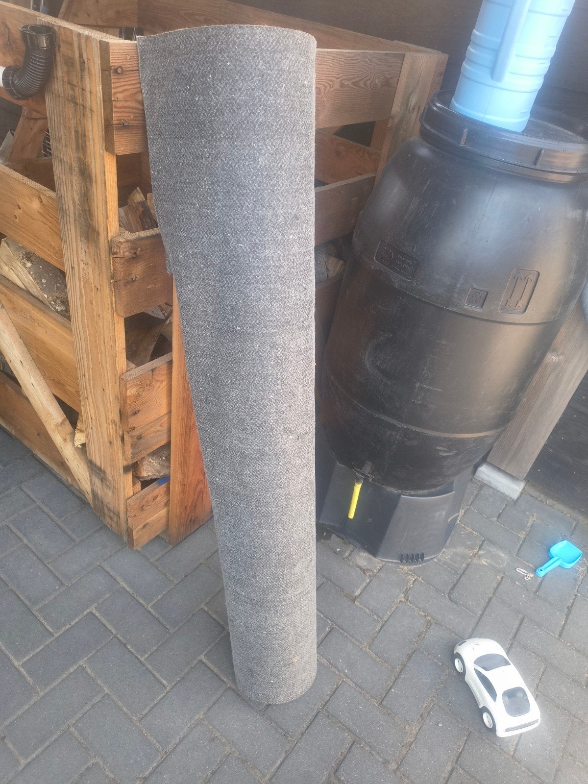 Ondervloer voor vloerbedekking - circa 5 meter op rol, Ophalen, Nieuw, Tapijttegels, Grijs