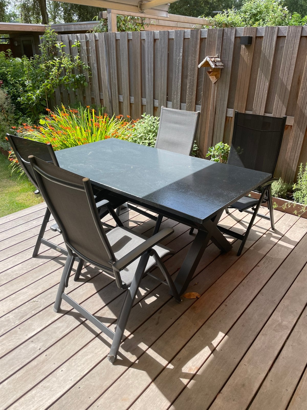 Tuintafel intratuin, Tuin en Terras, Ophalen, Gebruikt, Aluminium