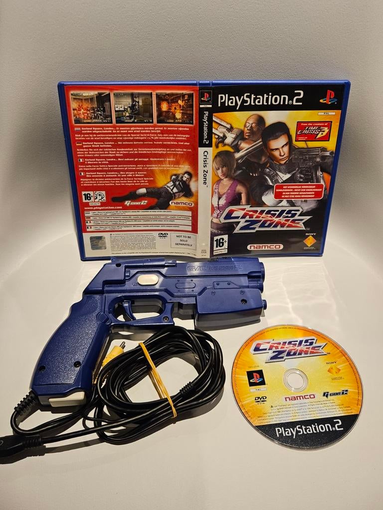 Namco Crisis Zone met G-Con 2 Bundle PS2, Spelcomputers en Games, Games | Sony PlayStation 2, Shooter, 1 speler, Ophalen of Verzenden