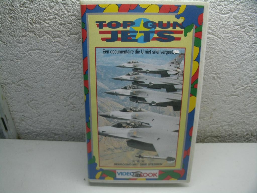 vhs 105b top gun jets, Cd's en Dvd's, VHS | Film, Alle leeftijden, Ophalen of Verzenden, Zo goed als nieuw, Actie en Avontuur