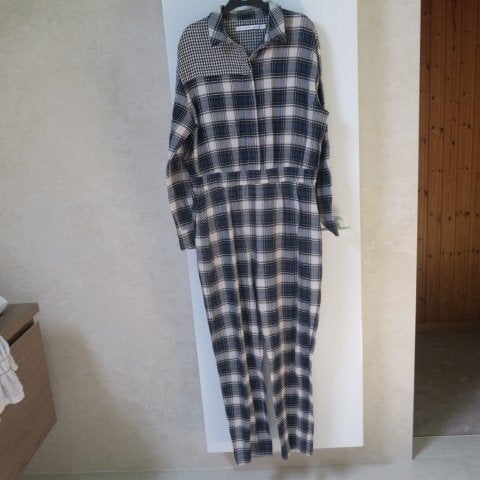 Jumpsuit blauw ruit &Other Stories mt 40, Maat 38/40 (M), Blauw, &Other Stories, Nieuw
