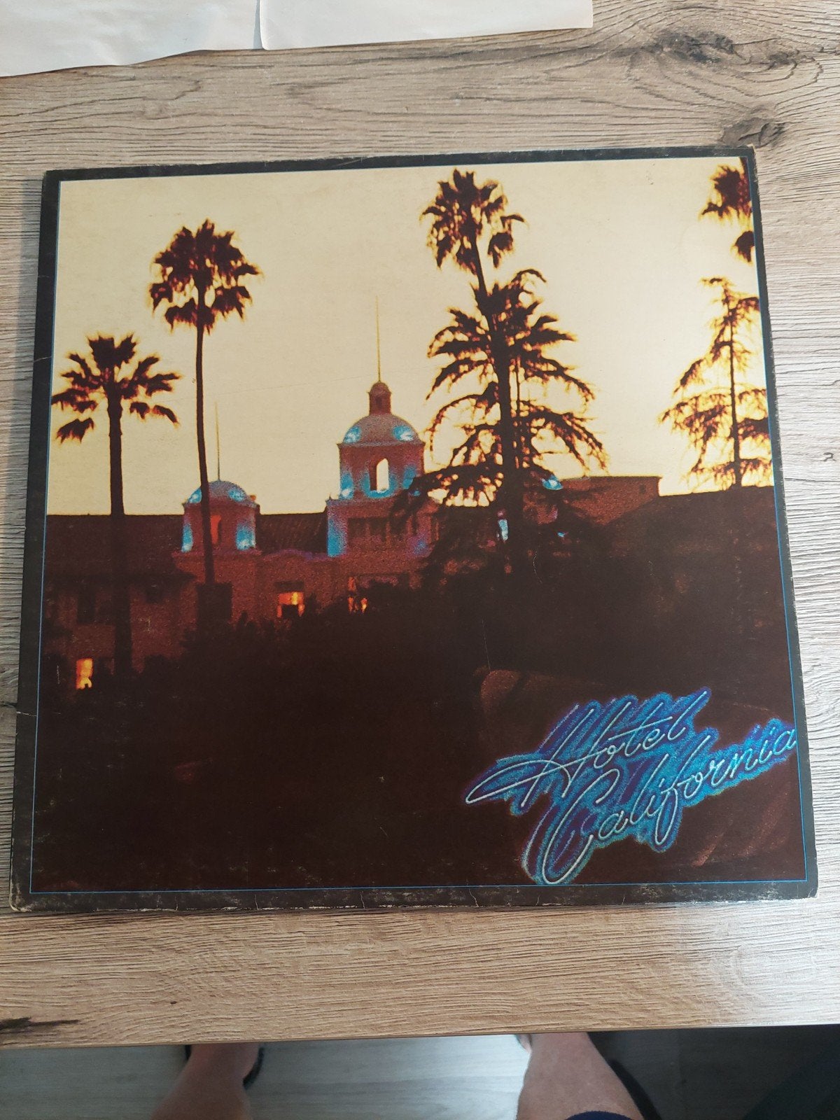 LP Eagles - Hotel California met hoes in goede staat, Ophalen, LP, Rock, Gebruikt