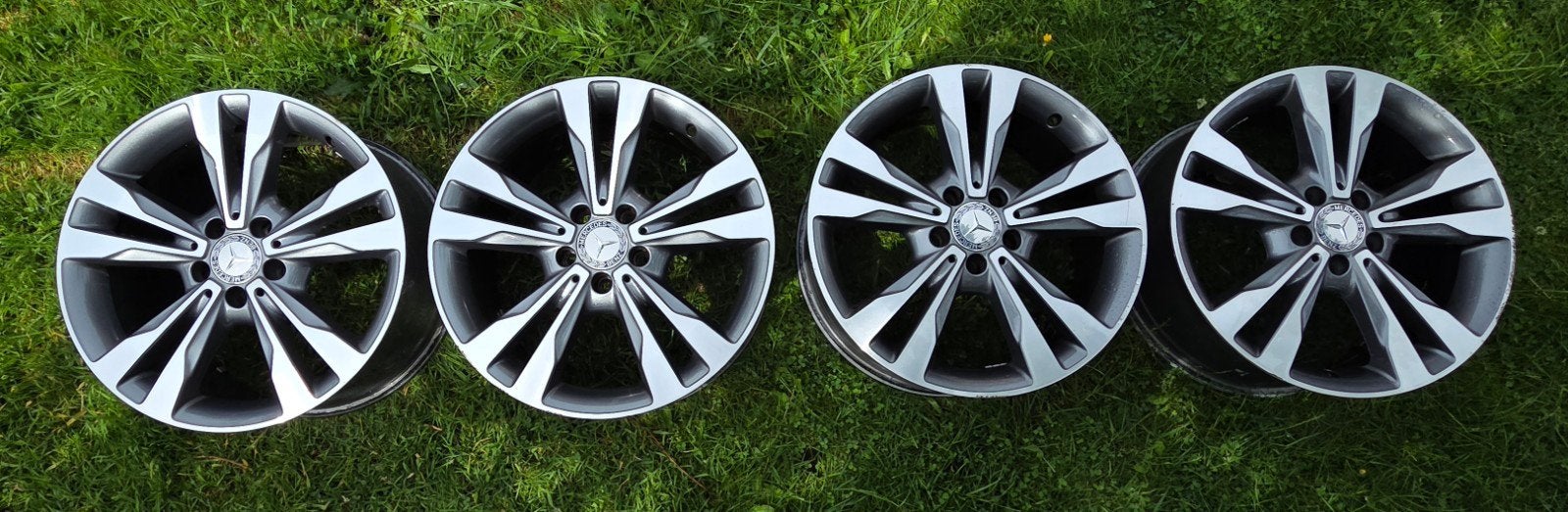 ORGINEEL Mercedes 18-inch velgen A2054012802 A2054012902, Ophalen, 18 inch, Velg(en), Zomerbanden