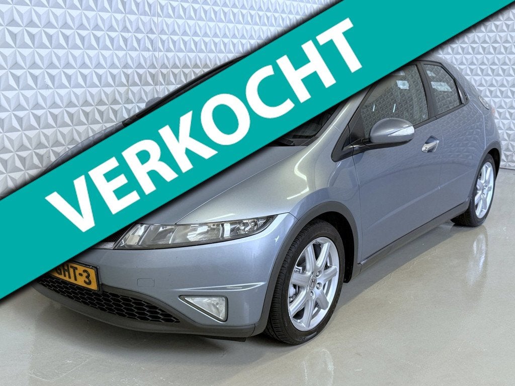 Honda Civic 2.2 CTDi Sport CLIMA-CRUISE-NAVIGATIE-TREKHAAK (, Auto's, Honda, Voorwielaandrijving, Gebruikt, 4 cilinders, Blauw