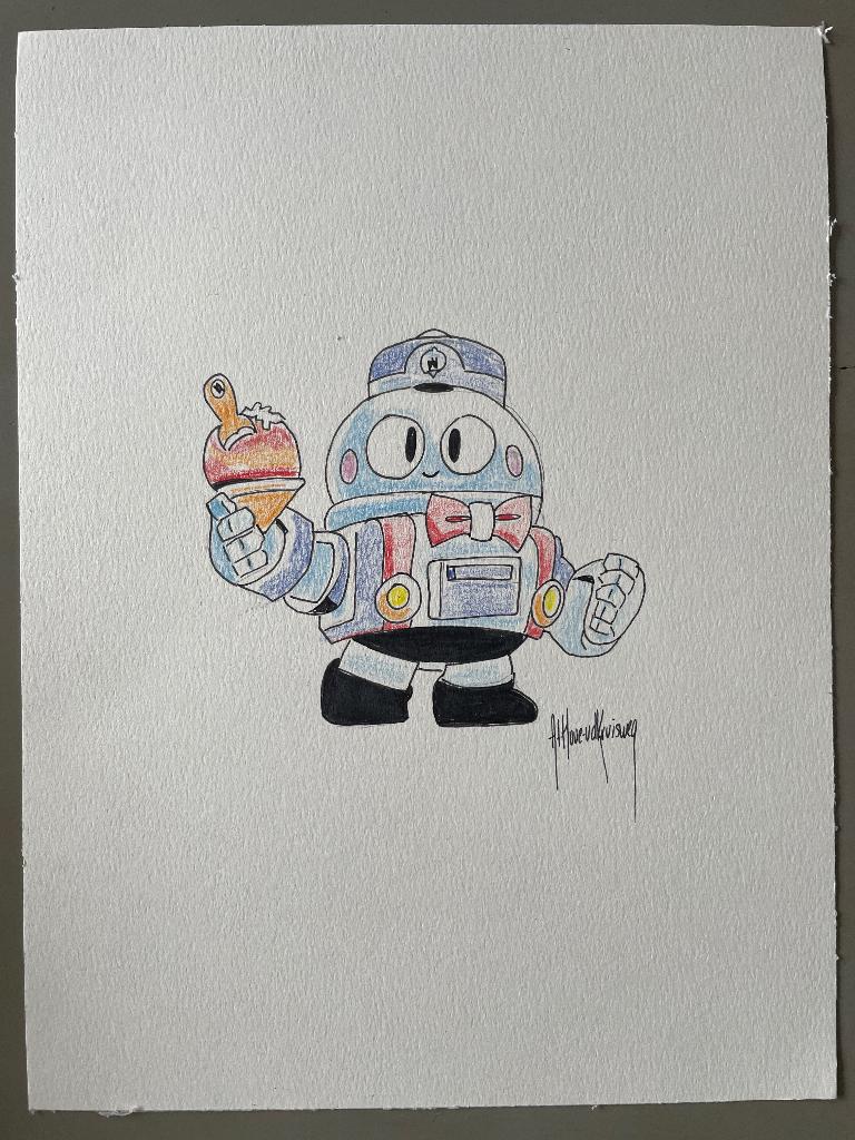 Tekening brawl stars Lou, Ophalen of Verzenden