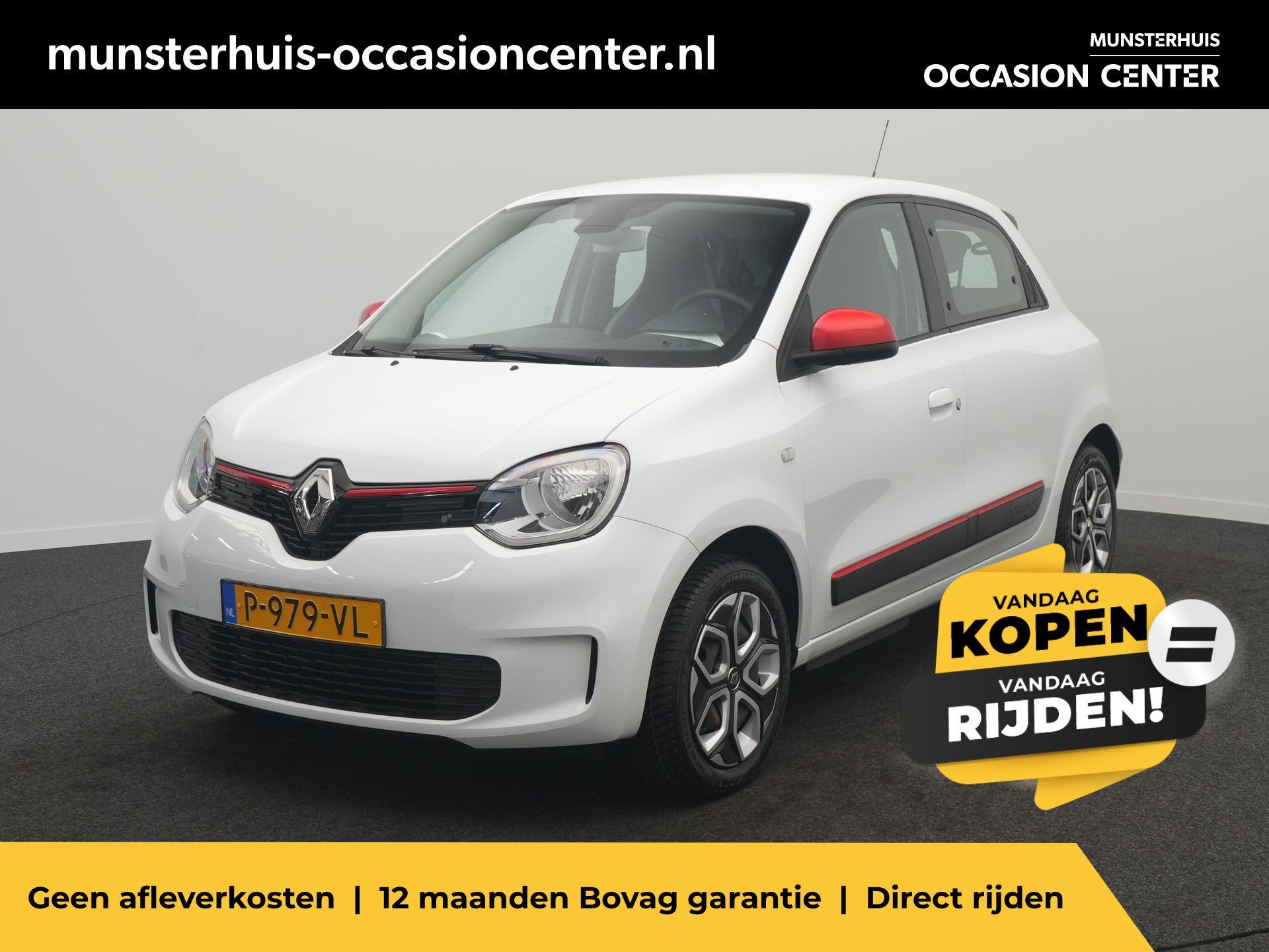 Renault Twingo Z.E. R80 E-Tech Equilibre 22 kWh - RIJKLAARPR, Automaat, 12 maanden, 22 kWh, Wit