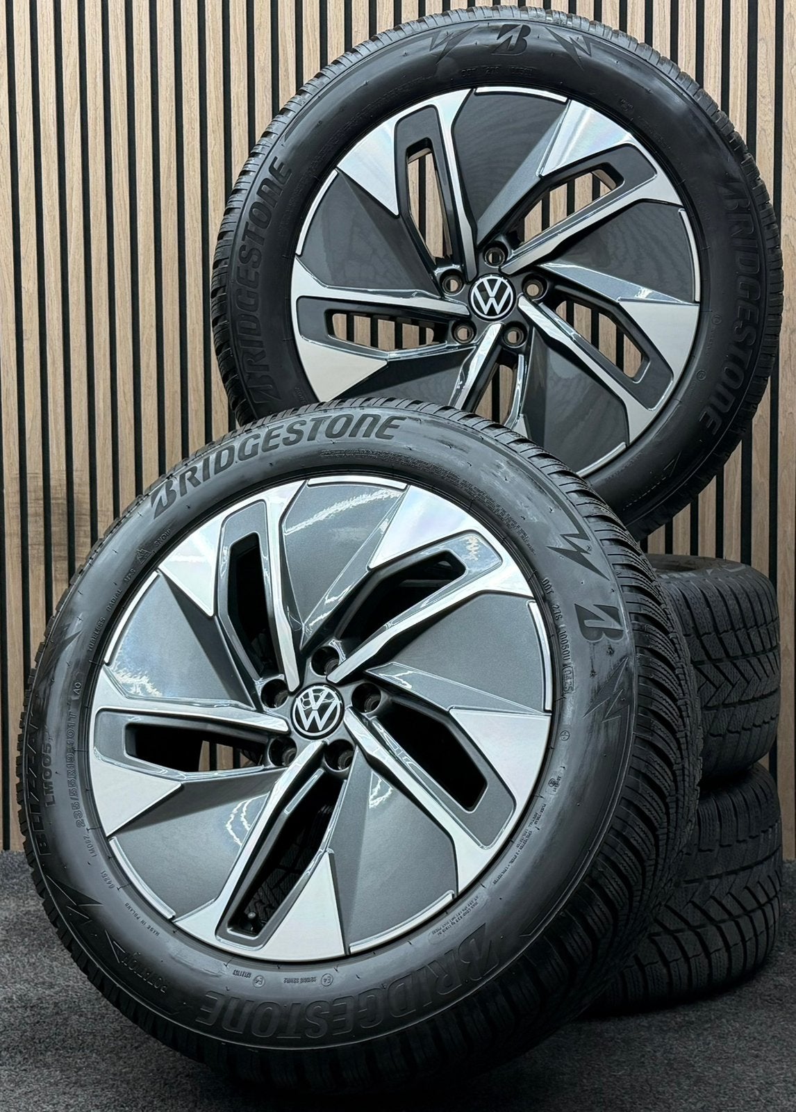WINTER! Originele 19 inch VW ID.4 ID.5 Hamar Bridgestone AO, Auto-onderdelen, Banden en Velgen, ., Banden en Velgen, Winterbanden