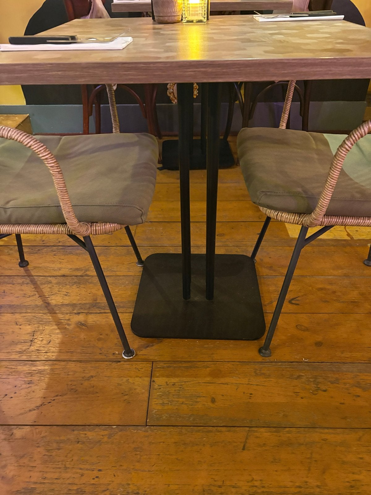 Horeca tafel 70x70 en 70 rond, Ophalen, Gebruikt, Meubilair