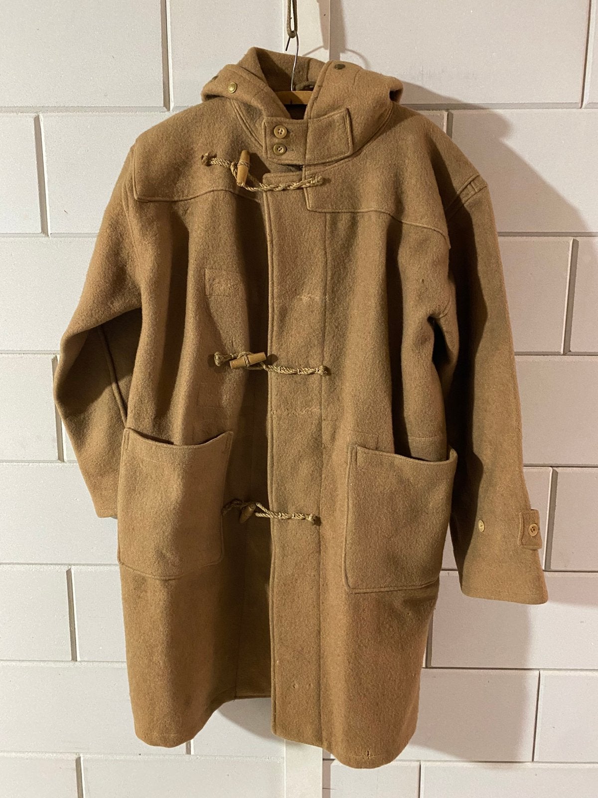 Britse Duffle Coat 1e model - ongev.  1940, Ophalen of Verzenden, Marine, Engeland