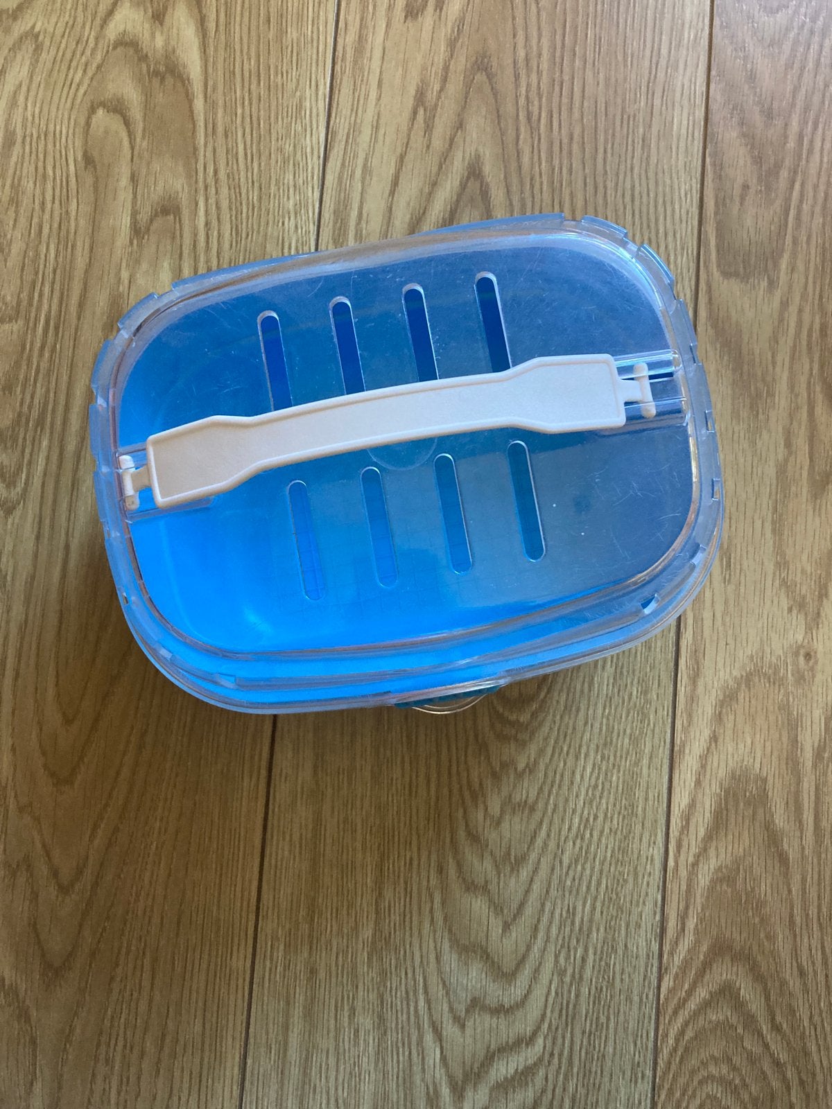 Ferplast vervoersbox blauw, Ophalen of Verzenden, Zo goed als nieuw