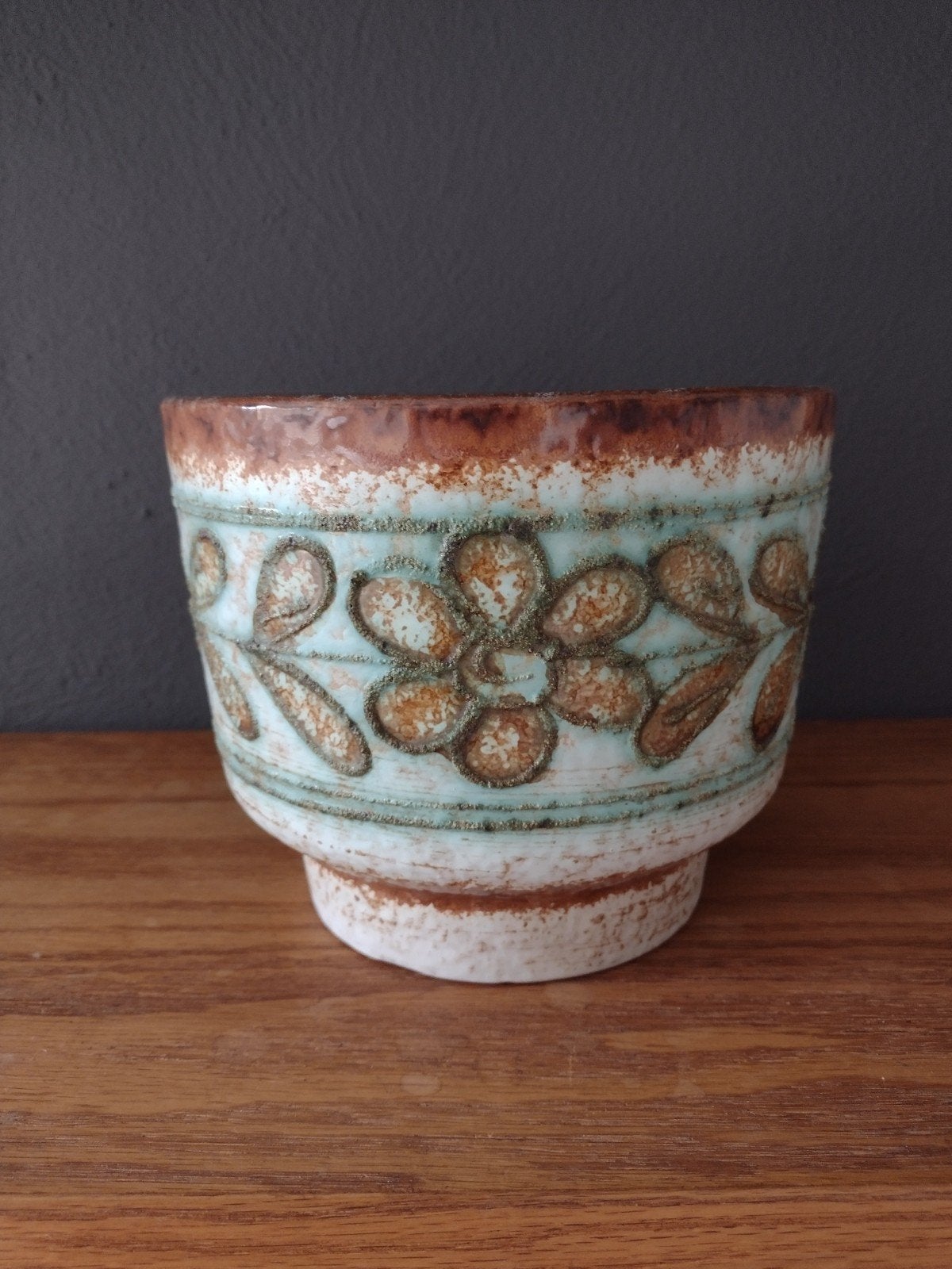 Vintage bloempot STREHLA ø17, Ophalen of Verzenden