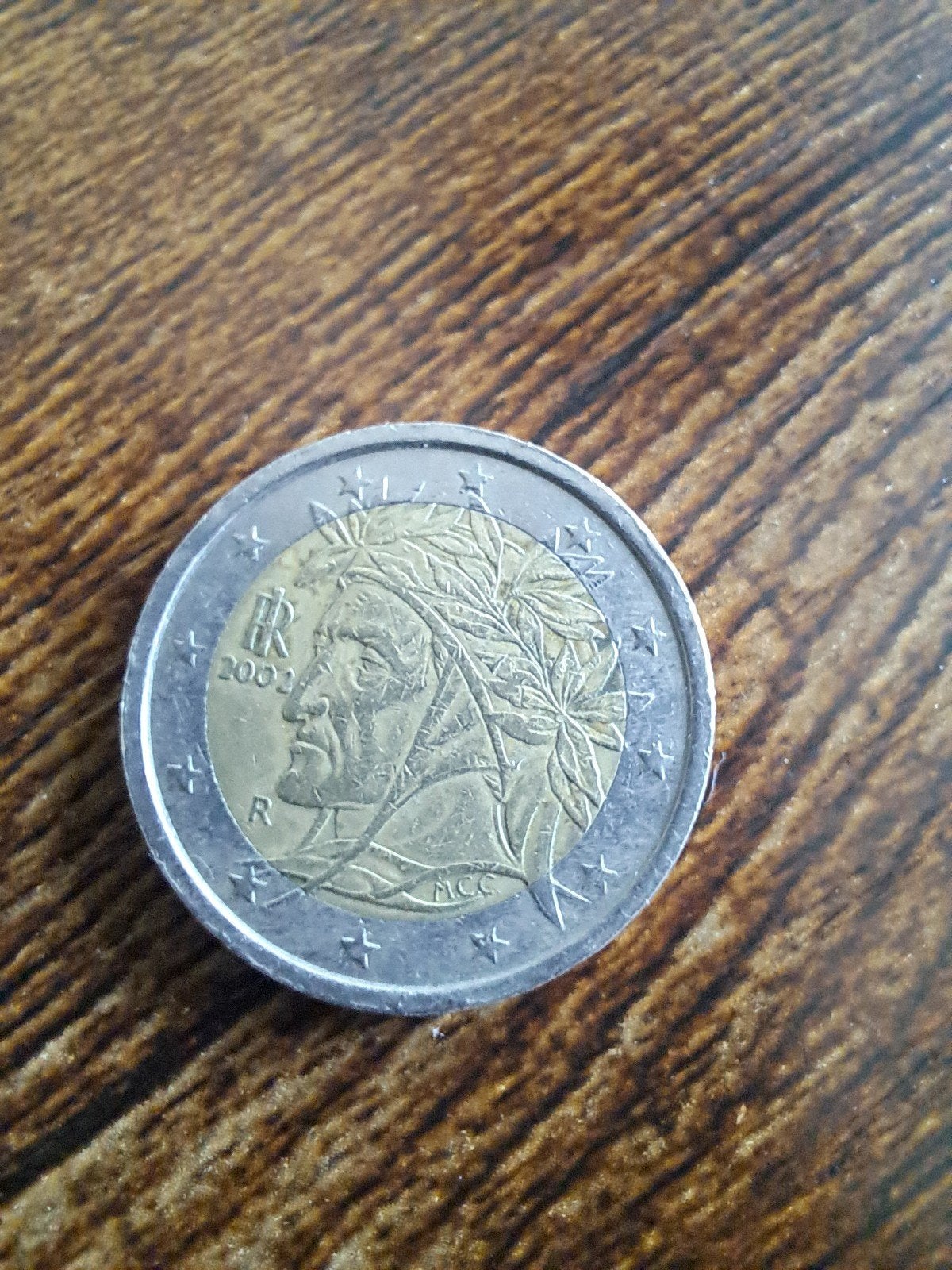 2 Euro munt Italië 2002 Dante Alighieri, Postzegels en Munten, Munten | Europa | Euromunten, Ophalen of Verzenden, Italië, 2 euro