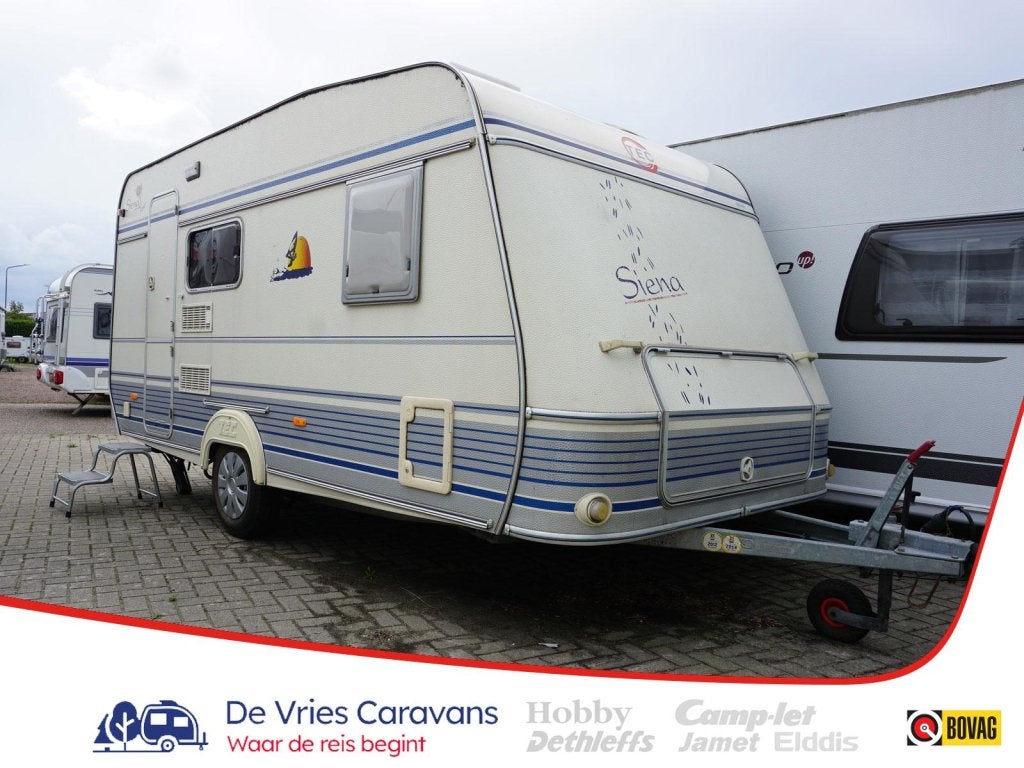 TEC Siena 450 TN incl.voortent, Caravans en Kamperen, T.E.C., Ringverwarming, Bedrijf, Treinzit