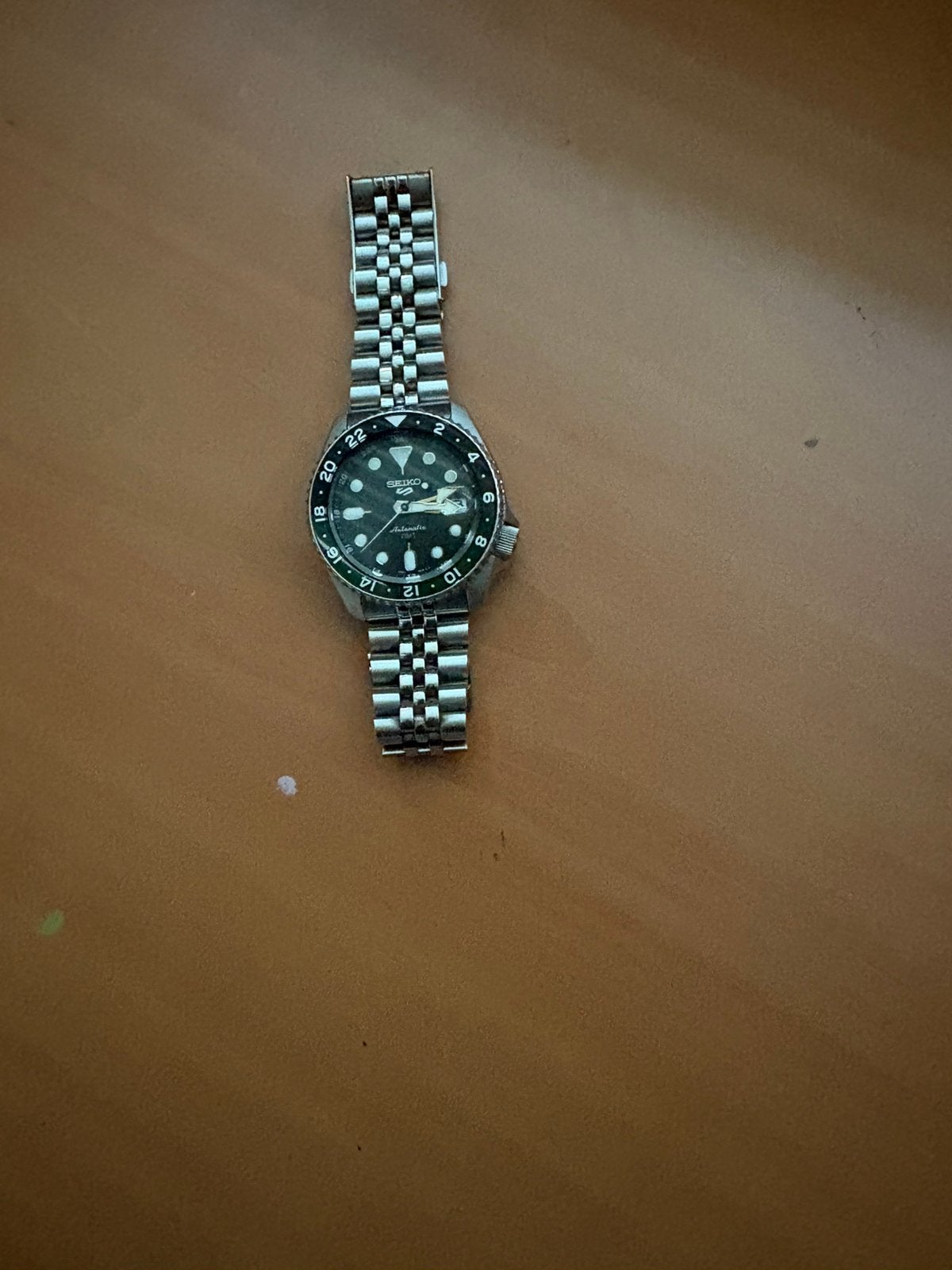 Seiko GMT-5, Verzenden, Zo goed als nieuw, Staal, Seiko