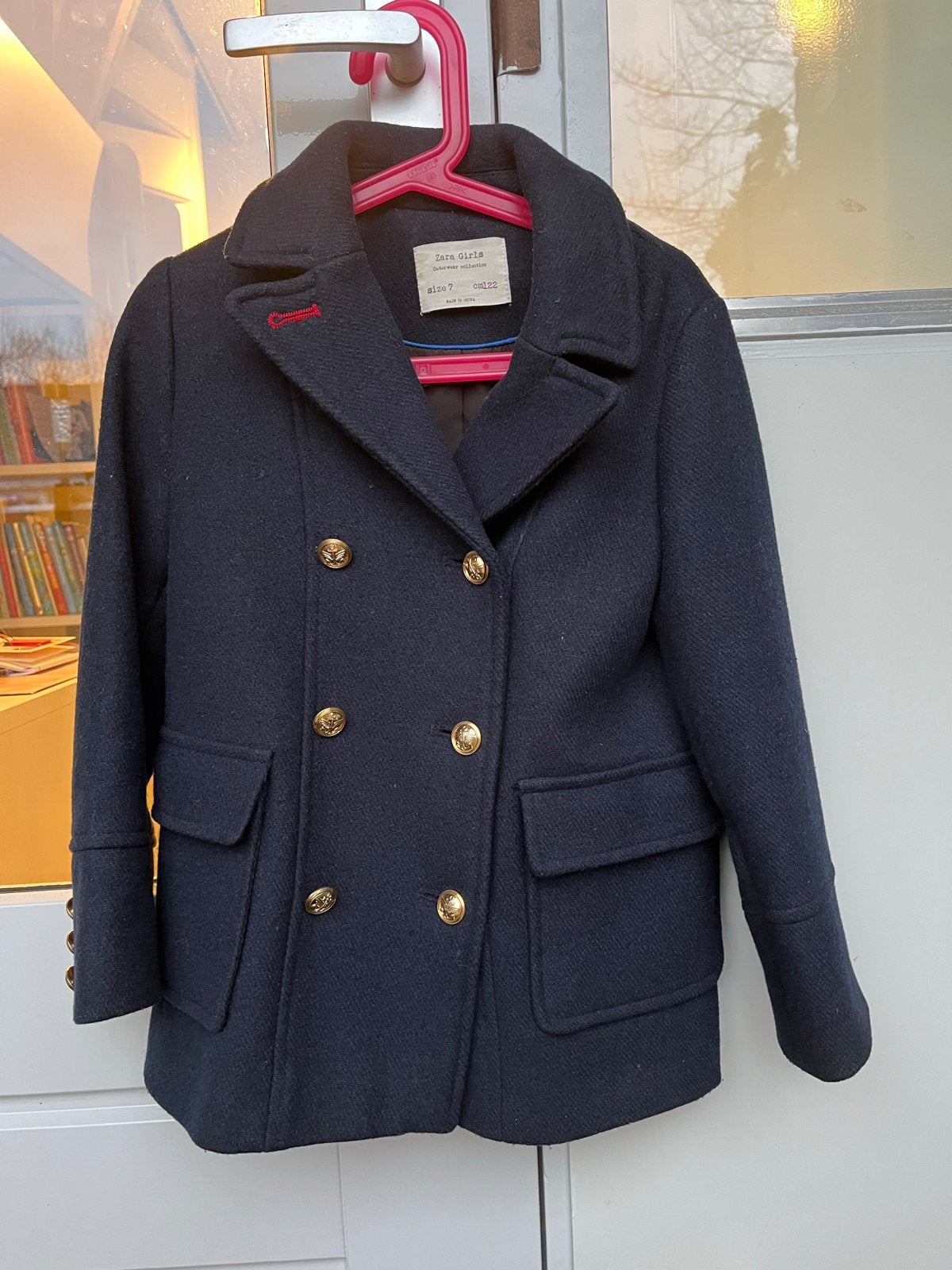 Zara wollen jas , maat 122, Ophalen of Verzenden, Gebruikt, Meisje, Jas