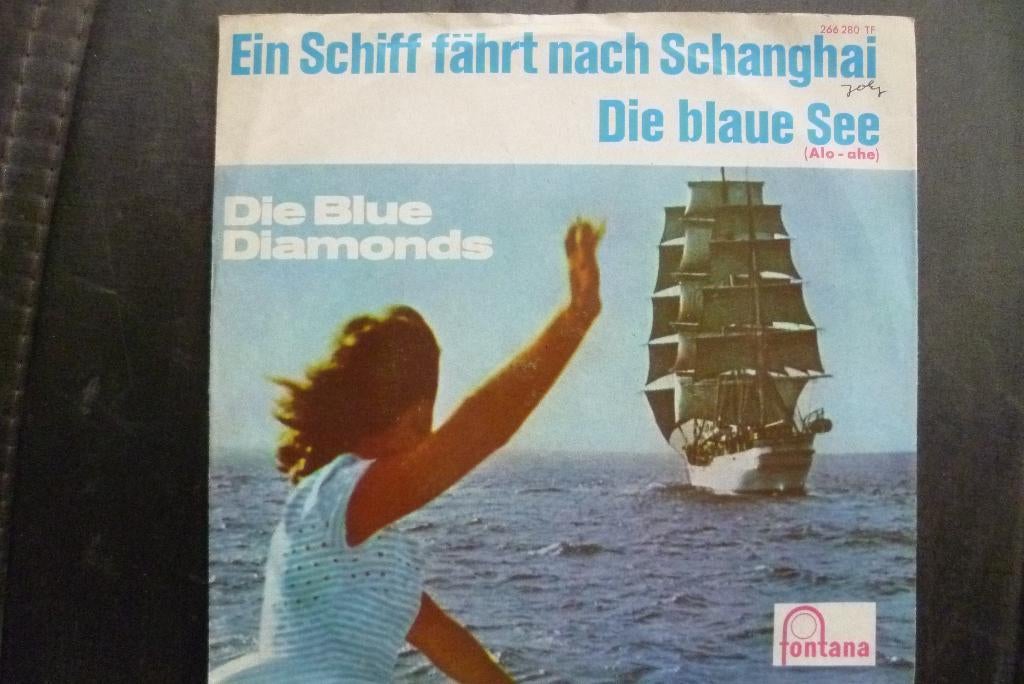 die blue diamonds - ein schiff fahrt nach schanghai(jaren 60, Fotohoes, Overige genres, 7 inch, Single