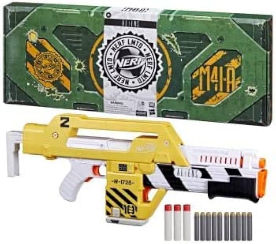 NERF HASBRO ALIENS M41A Pulse Rifle, zeldzaam, Ophalen of Verzenden, Zo goed als nieuw