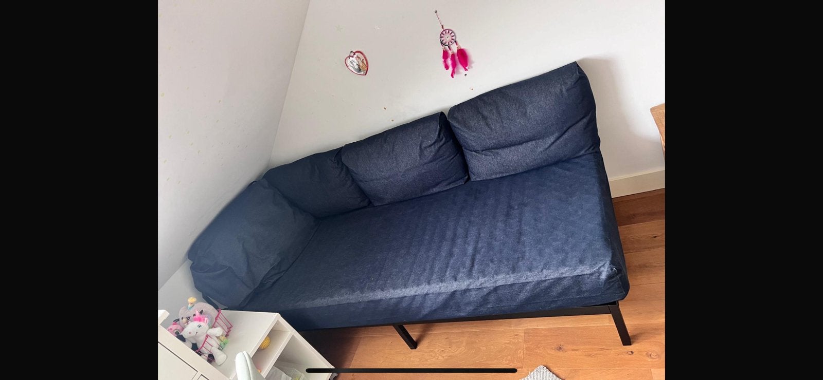 Ikea sofabed, Ophalen of Verzenden, Zo goed als nieuw, Tweepersoons, 140 cm