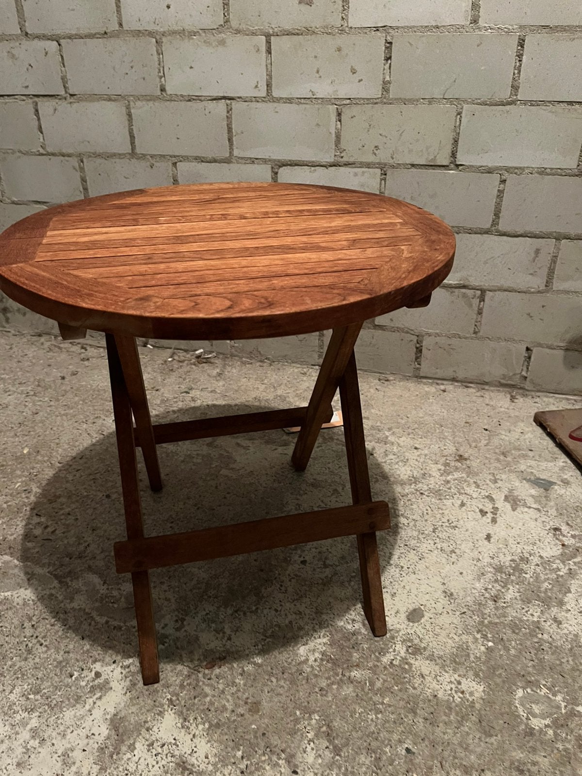 Houten tuintafeltje, Tuin en Terras, Ophalen, Rond, Hout