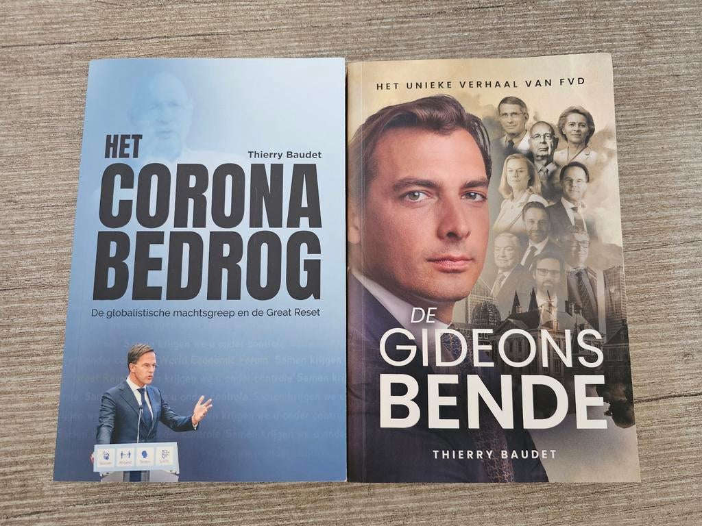 Thierry Baudet Boeken: Het Corona Bedrog & De Gideonsbende, Ophalen of Verzenden, Gelezen, Thierry Baudet