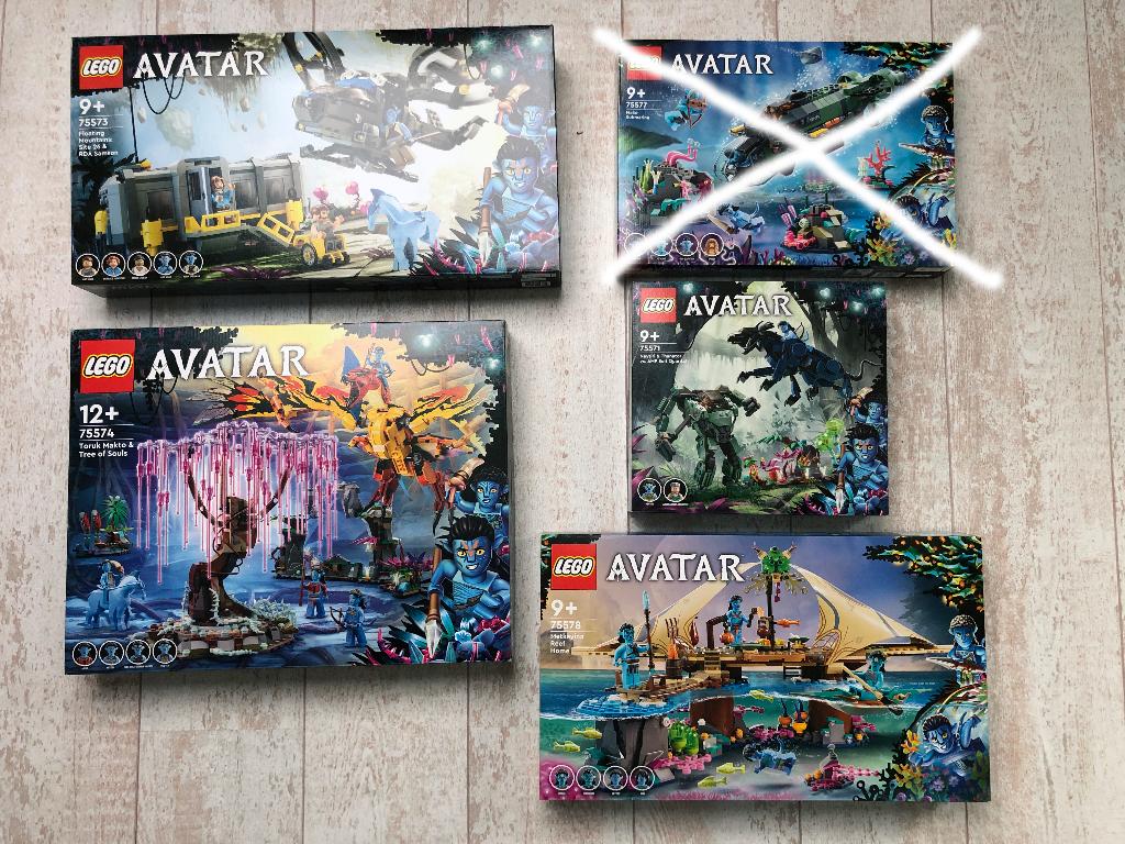 LEGO® Avatar 75571 + 75573 + 75574 + 75578 *Nieuw*, Lego, Nieuw, Ophalen of Verzenden, Complete set
