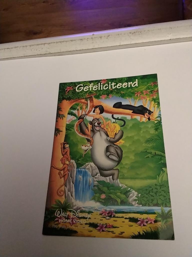 WALT DISNEY. JUNGLE BOOK., Verzamelen, Ansichtkaarten | Themakaarten, Ophalen of Verzenden, 1940 tot 1960