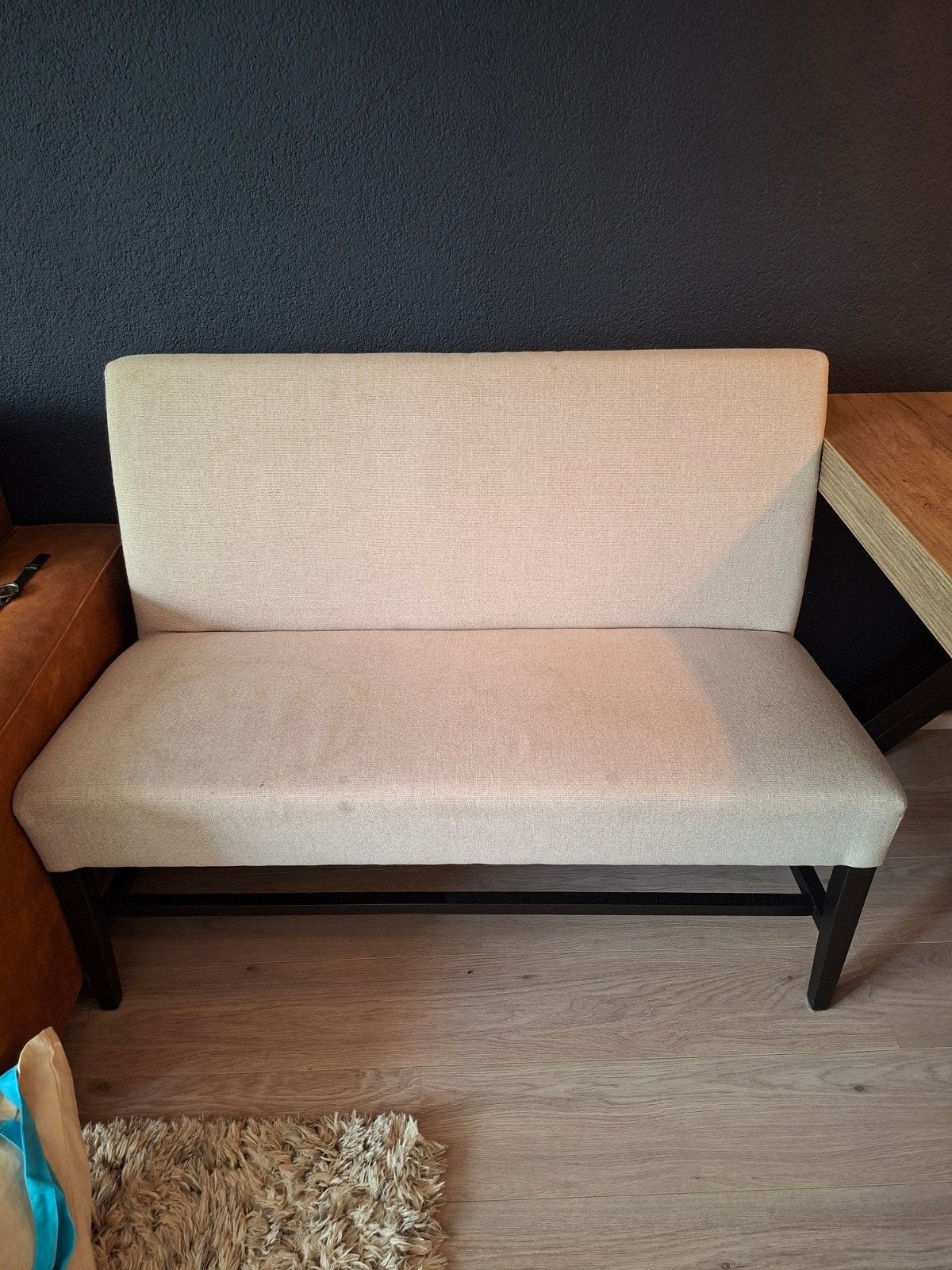 Bankje voor eettafel, Ophalen, Eén