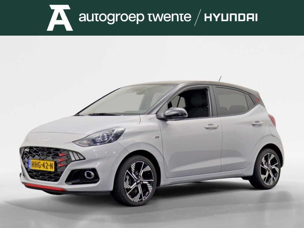 Hyundai i10 1.0 T-GDI N Line 5zits | Zwart dak | 100PK | Sto, Automatische klimaatregeling, Stof, Gebruikt, Euro 6