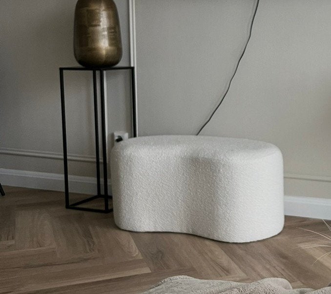 Xenos teddy bankje/poef, Ophalen, Zo goed als nieuw, Rond, Minder dan 50 cm