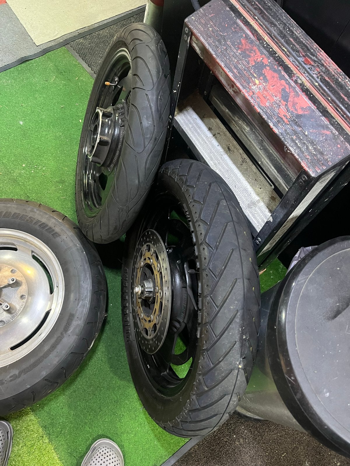 Yamaha V-Max 1200 dempers en wielen met goede banden, Ophalen, Gebruikt